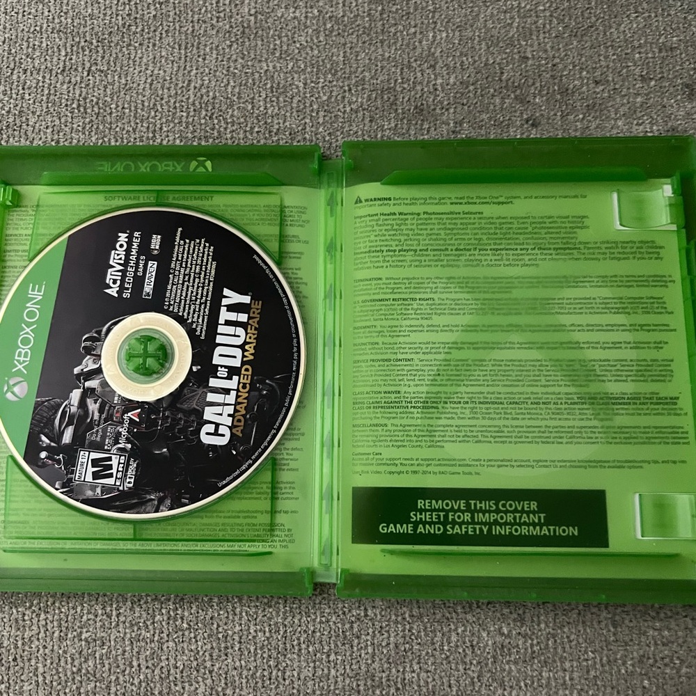 Xbox one call of duty advanced warfare.